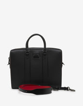 Load image into Gallery viewer, Streetwall Black Leather Briefcase