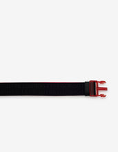 Load image into Gallery viewer, Loubiclic Black Nylon Logo Jacquard Belt -
