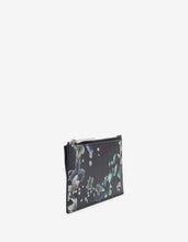 Load image into Gallery viewer, Black Floral Print Long Card Holder
