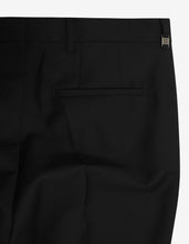 Load image into Gallery viewer, Black Single-Breasted Wool-Blend Suit -
