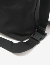 Load image into Gallery viewer, Downtown Black Nylon Messenger Bag -
