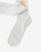 Load image into Gallery viewer, Light Grey Diagonals Mid Length Socks
