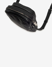 Load image into Gallery viewer, Black Leather Brad Pouch
