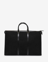 Load image into Gallery viewer, Black Monogram Suede 48-Hour Duffle Bag -
